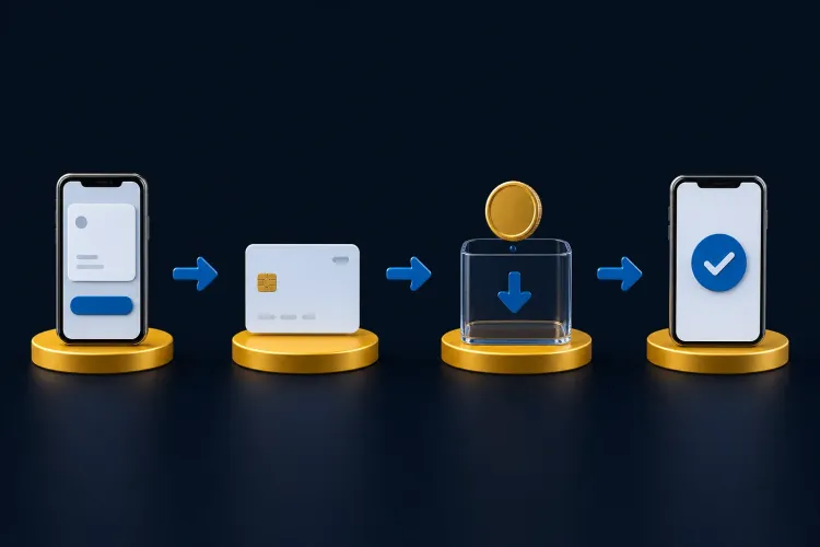 Stap voor stap storten en je bonus activeren
